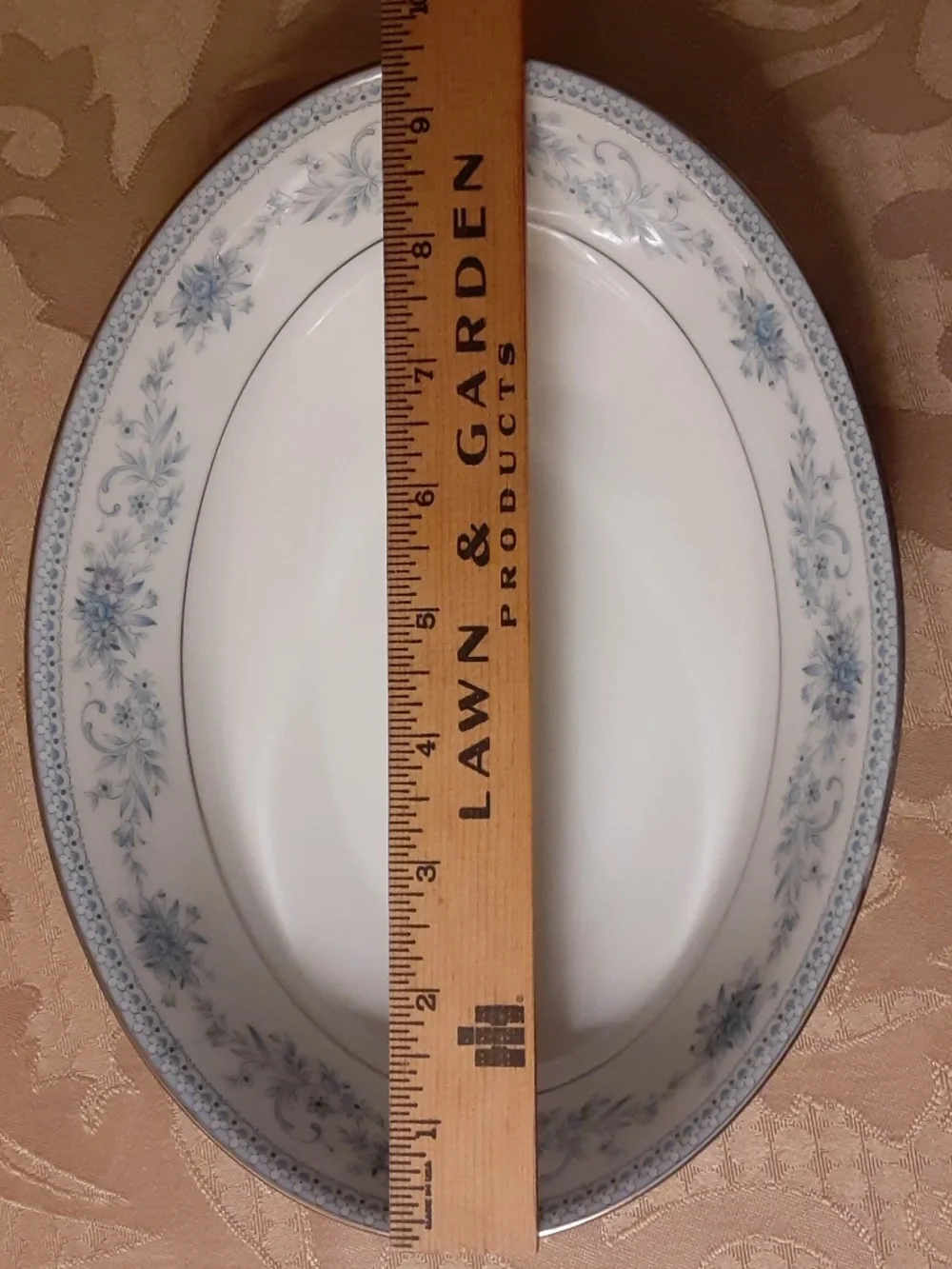 Noritake Contemporary Blue Hill #2482 Vintage China Oval Vegetable Serving Bowl